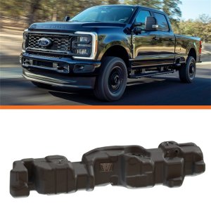 Ford F-350 Fuel Tank - Titan Fuel Tanks - 65 Gallon XXL Mid-Ship - Black - `17-`24